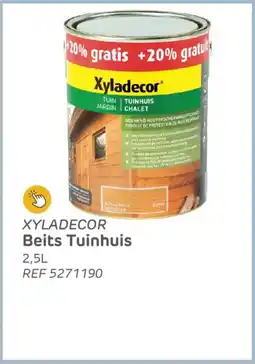 Brico Xyladecor beits tuinhuis aanbieding
