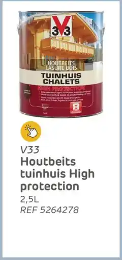 Brico V33 Houtbeits tuinhuis high protection aanbieding