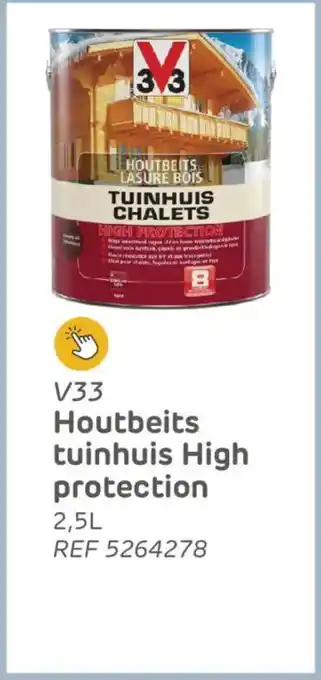 V33 Houtbeits tuinhuis high protection