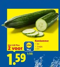 Lidl Komkommer aanbieding