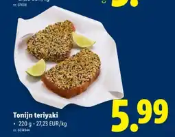 Lidl Tonijn teriyaki aanbieding