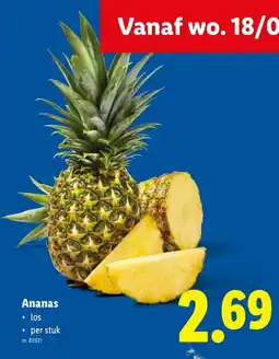 Lidl Ananas aanbieding