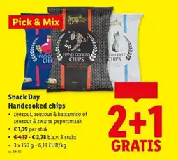 Lidl Handcooked chips aanbieding
