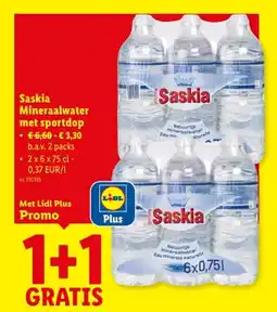 Lidl Mineraalwater met sportdop aanbieding