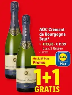 Lidl AOC Crémant de Bourgogne Brut aanbieding