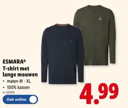 Lidl T-shirt met lange mouwen aanbieding