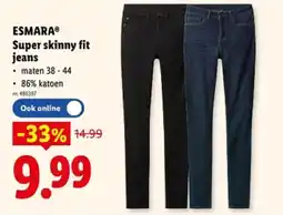 Lidl Super skinny fit jeans aanbieding