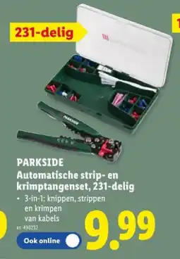 Lidl Automatische strip- en krimptangenset, 231-delig aanbieding