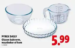 Lidl Glazen bakvorm, maatbeker of kom aanbieding
