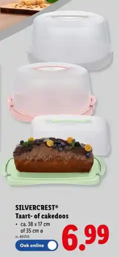 Lidl Taart- of cakedoos aanbieding