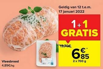 Carrefour Vleesbrood aanbieding