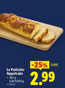 Lidl Le Patissier Appelcake aanbieding