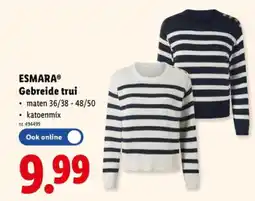 Lidl Gebreide trui aanbieding