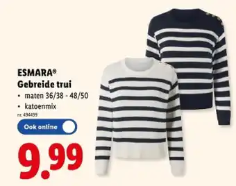 Lidl Gebreide trui aanbieding