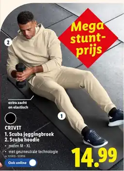 Lidl 1. Scuba joggingbroek 2. Scuba hoodie aanbieding