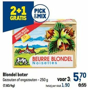Makro Blondel boter aanbieding