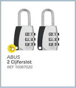 Brico Abus 2 cijferslot aanbieding