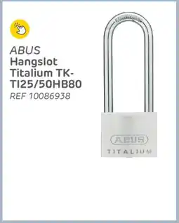 Brico Abus hangslot titalium TK- T125/50HB80 aanbieding