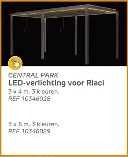 Brico Central park LED-verlichting voor Riaci aanbieding