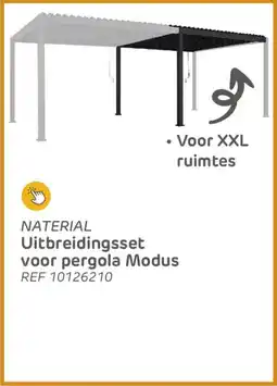 Brico Naterial uitbreidingsset voor pergola modus aanbieding