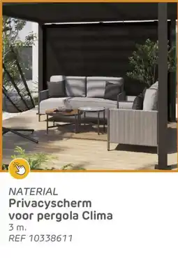 Brico Naterial privacyscherm voor pergola clima aanbieding
