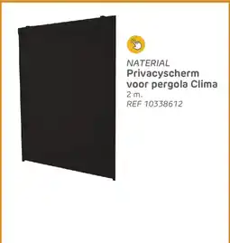 Brico Naterial privacyscherm voor pergola clima aanbieding