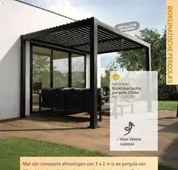 Brico Naterial bioklimatische pergola clima aanbieding