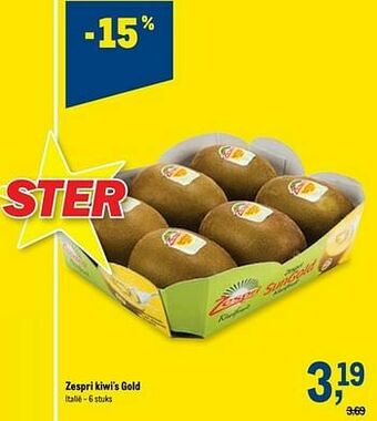 Makro Zespri kiwi`s gold aanbieding