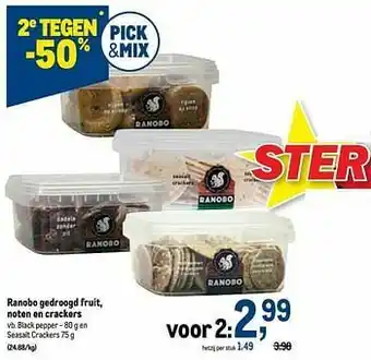 Makro Ranobo black pepper en seasalt crackers aanbieding