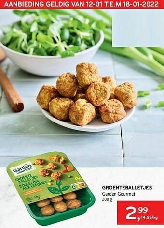 Alvo Groenteballetjes garden gourmet aanbieding