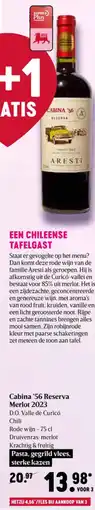 Delhaize Cabina 56 Reserva Merlot 2023 aanbieding