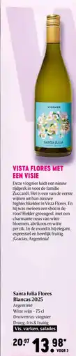 Delhaize Santa Julia Flores Blancas 2025 aanbieding