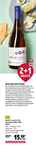 Delhaize Koyle costa la flor sauvignon blanc bio 2024 aanbieding
