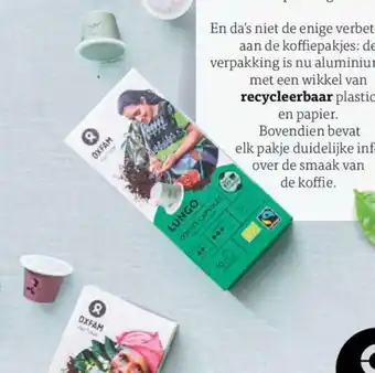 Delhaize Oxfam Lungco coffee capsules aanbieding
