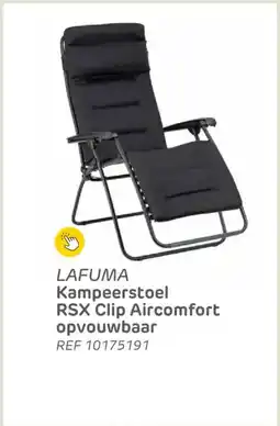 Brico Lafuma kampeerstoel RSX Clip Aircomfort opvouwbaar aanbieding