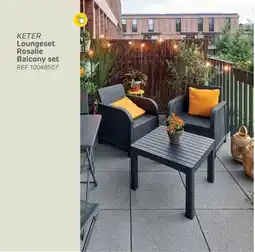 Brico Keter loungeset rosalie balcony set aanbieding