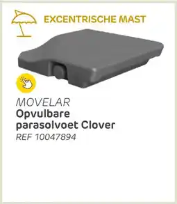 Brico Movelar opvulbare parasolvoet clover aanbieding