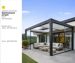 Brico Green Outside Bioklimatische Pergola aanbieding