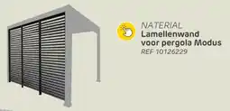 Brico Naterial Lamellenwand voor Pergola Modus aanbieding
