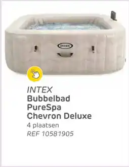 Brico Intex Bubbelbad PureSpa Chevron Deluxe aanbieding