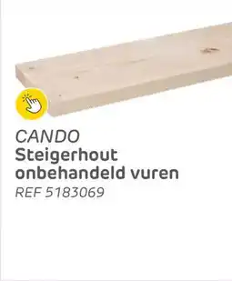 Brico Cando Steigerhout Onbehandeld Vuren aanbieding