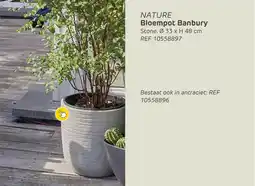 Brico Nature Bloempot Banbury aanbieding