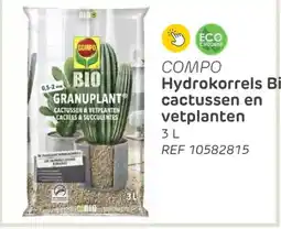 Brico Compo Hydrokorrels Bio cactussen en vetplanten aanbieding