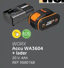 Brico Worx Accu WA3604 + lader aanbieding