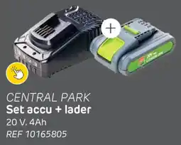 Brico Central Park Set Accu + Lader aanbieding