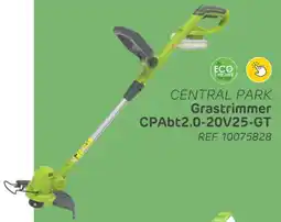 Brico Central Park Grastrimmer CPAbt2.0-20V25-GT aanbieding