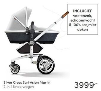 Baby & Tiener Silver cross surf aston martin 2-in-1 kinderwagen aanbieding