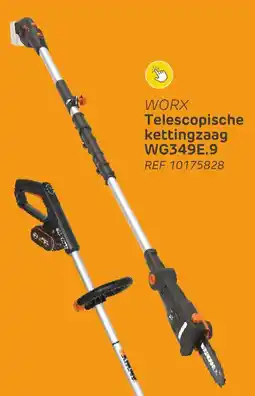 Brico Worx Telescopische kettingzaag WG349E.9 aanbieding