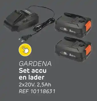 Gardena Set Accu en Lader