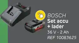 Brico Bosch Set accu + lader aanbieding